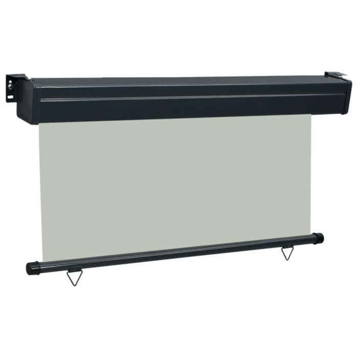 Auvent latéral de balcon 145x250 cm Gris – Image 2