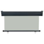 Auvent latéral de balcon 145x250 cm Gris – Image 3