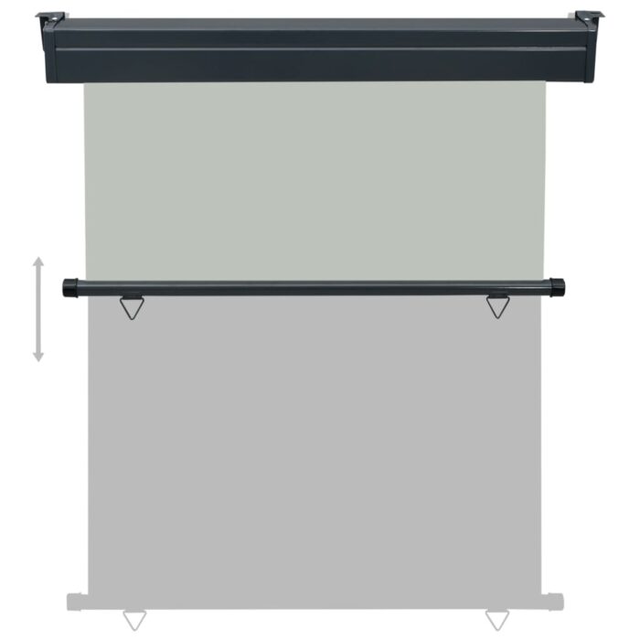 Auvent latéral de balcon 145x250 cm Gris – Image 4