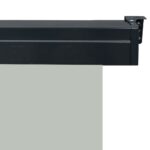 Auvent latéral de balcon 145x250 cm Gris – Image 6