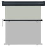 Auvent latéral de balcon 165x250 cm Gris – Image 4