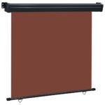 Auvent latéral de balcon 165x250 cm Marron