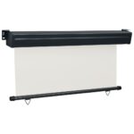 Auvent latéral de balcon 175x250 cm Crème – Image 2