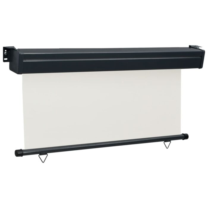 Auvent latéral de balcon 175x250 cm Crème – Image 2