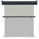 Auvent latéral de balcon 175x250 cm Gris – Image 4