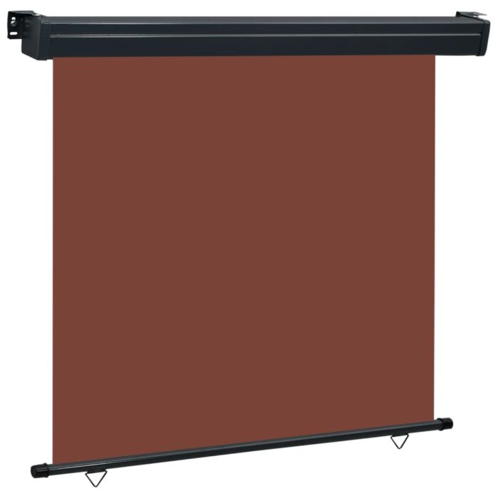 Auvent latéral de balcon 175x250 cm Marron – Image 1
