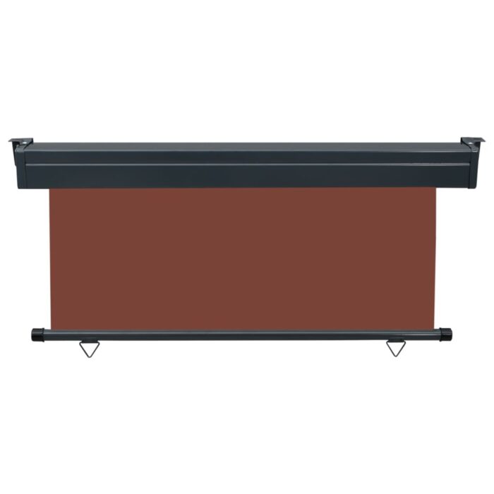Auvent latéral de balcon 175x250 cm Marron – Image 3