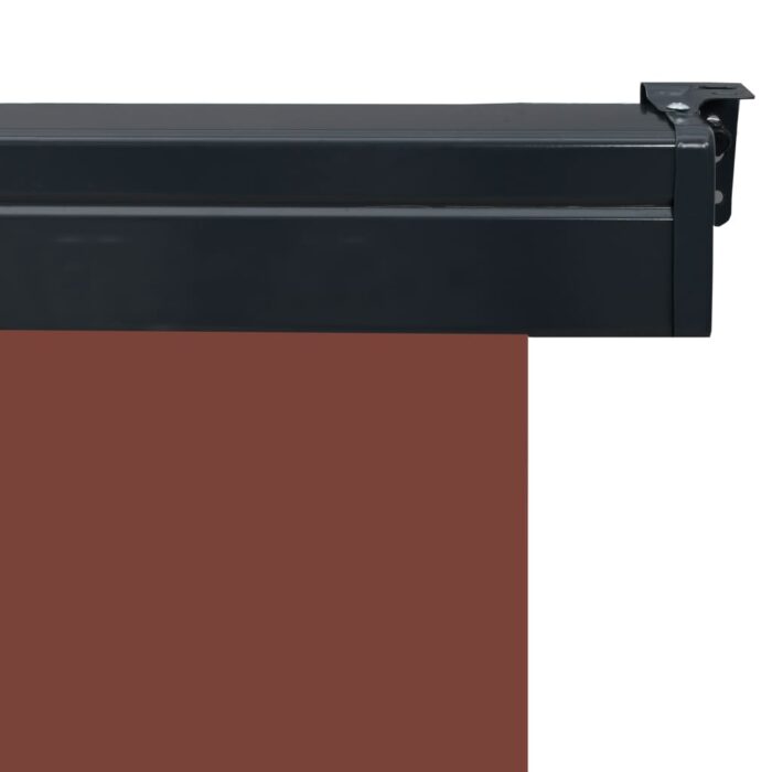 Auvent latéral de balcon 175x250 cm Marron – Image 6