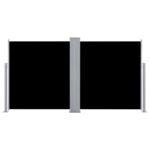 Auvent latéral rétractable Noir 120 x 600 cm – Image 3