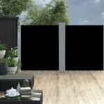 Auvent latéral rétractable Noir 140 x 600 cm