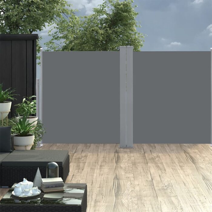 Auvent latéral rétractable Anthracite 140 x 600 cm – Image 1