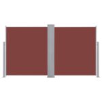 Auvent latéral rétractable Marron 140 x 600 cm – Image 3