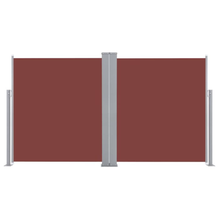 Auvent latéral rétractable Marron 140 x 600 cm – Image 3