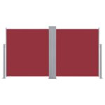 Auvent latéral rétractable Rouge 140 x 600 cm – Image 3