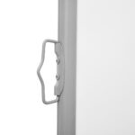 Auvent latéral double rétractable de patio 170x600 cm Crème – Image 3