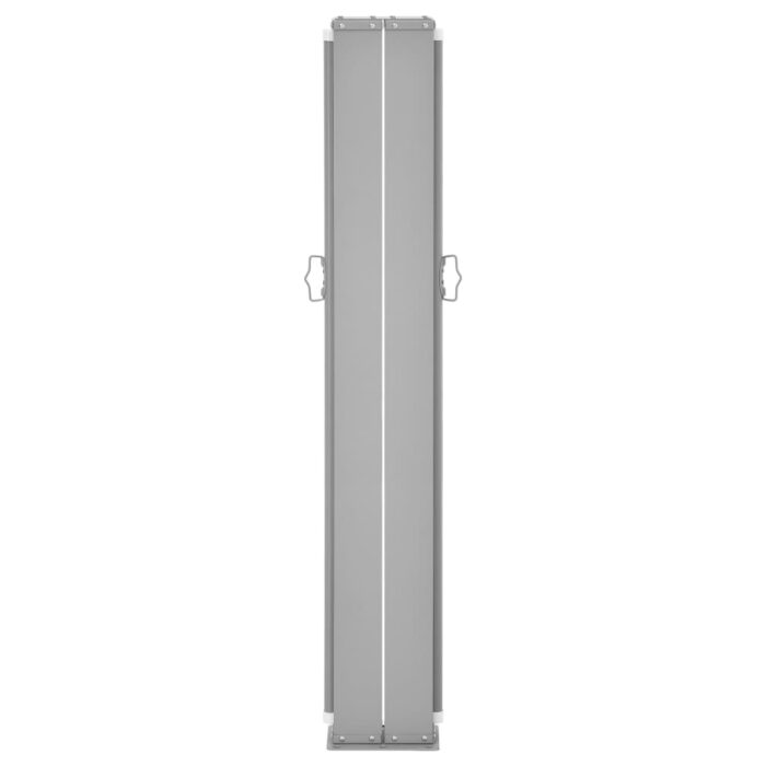 Auvent latéral double rétractable de patio 170x600 cm Crème – Image 4