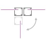 Auvent latéral double rétractable de patio 170x600 cm Crème – Image 9