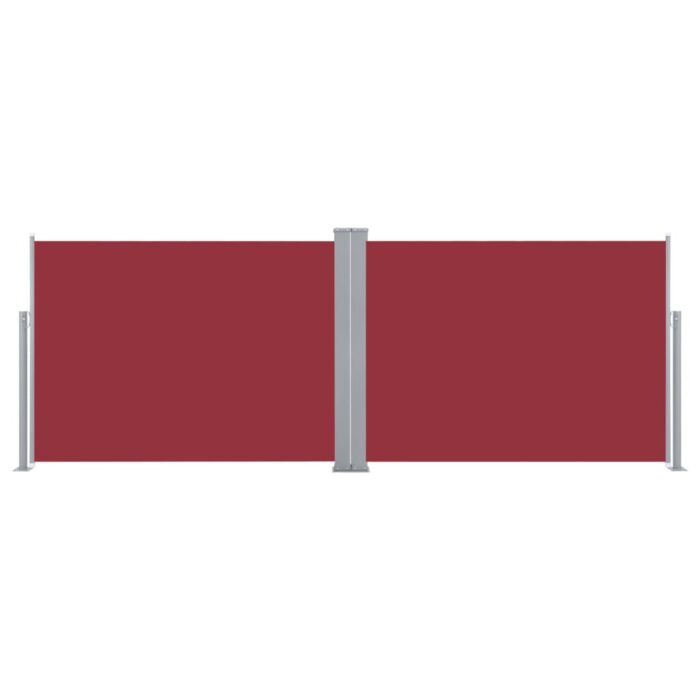 Auvent latéral rétractable Rouge 100 x 1000 cm – Image 3