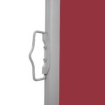 Auvent latéral rétractable Rouge 120 x 1000 cm – Image 4
