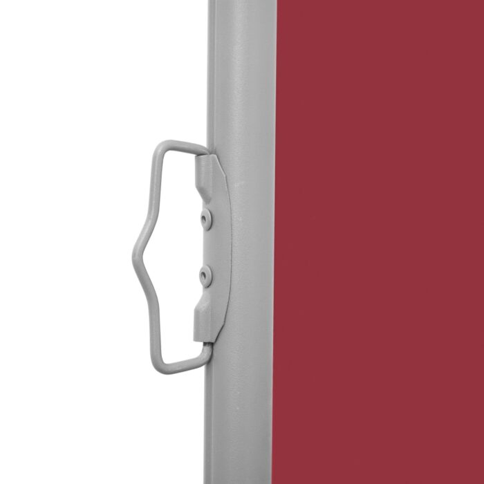 Auvent latéral rétractable Rouge 120 x 1000 cm – Image 4