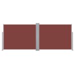 Auvent latéral rétractable Marron 140 x 1000 cm – Image 3