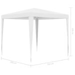 Tente de réception 2,5x2,5 m Blanc – Image 6