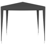 Tente de réception professionnelle 2,5x2,5 m Anthracite 90 g/m² – Image 2