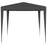 Tente de réception professionnelle 2,5x2,5 m Anthracite 90 g/m² – Image 3