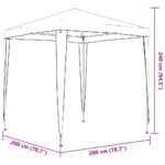 Tente de réception professionnelle 2x2 m Vert – Image 6