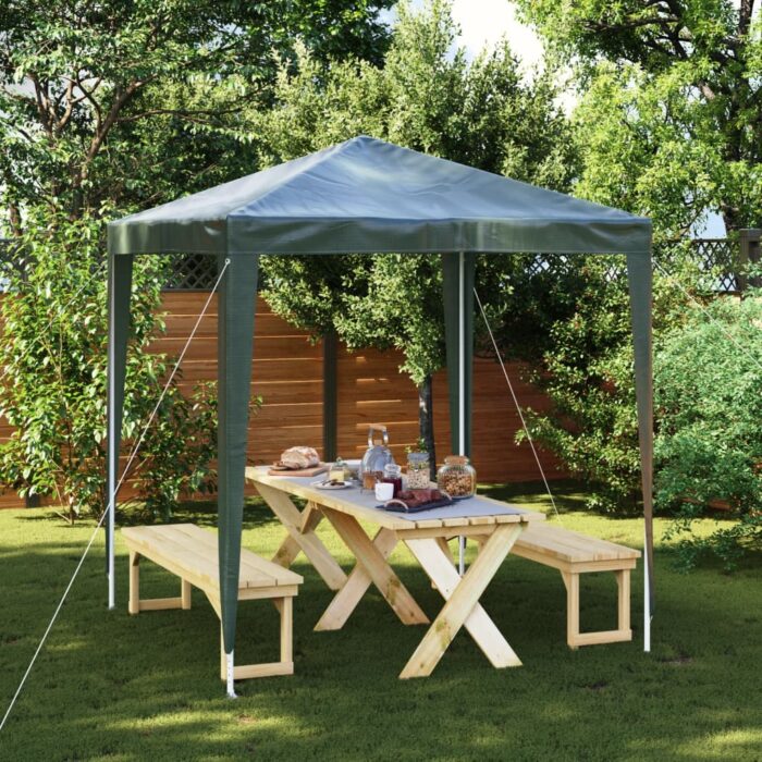 Tente de réception professionnelle 2x2 m Vert – Image 1