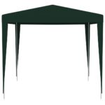 Tente de réception professionnelle 2,5x2,5 m Vert 90 g/m² – Image 3