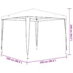 Tente de réception professionnelle 2,5x2,5 m Vert 90 g/m² – Image 6