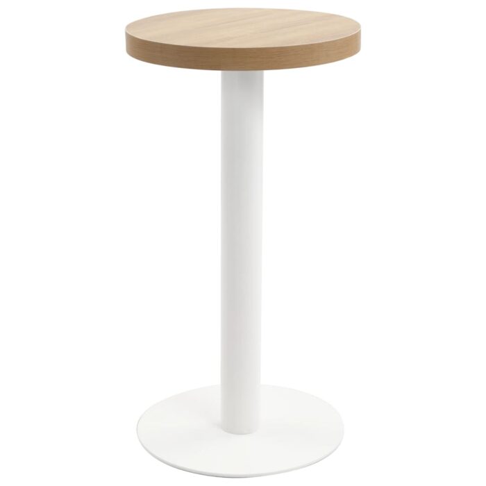 Table de bistro Marron clair 40 cm MDF – Image 1