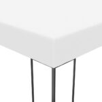 Tonnelle de jardin 6 x 3 m Blanc – Image 4