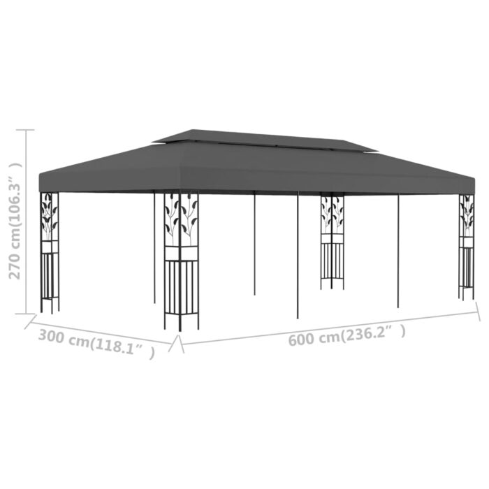 Belvédère 3x6 m Anthracite – Image 5