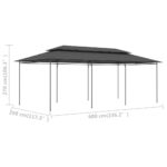 Belvédère 600x298x270 cm Anthracite – Image 5