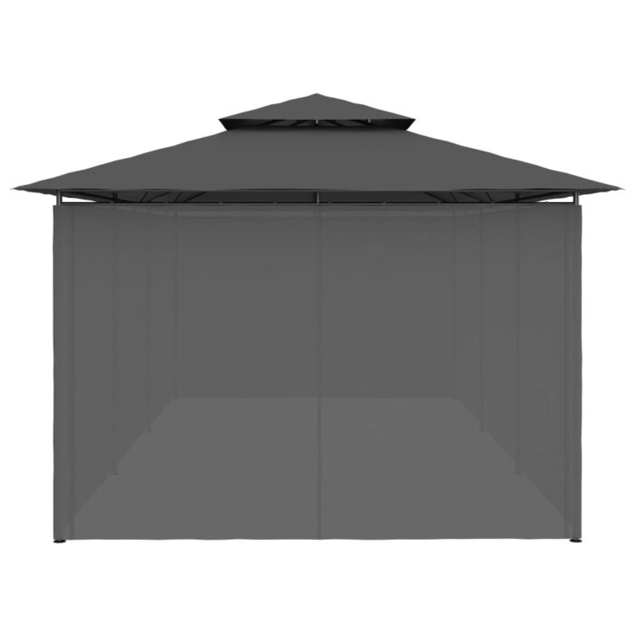 Belvédère avec rideaux 600x298x270 cm Anthracite – Image 7