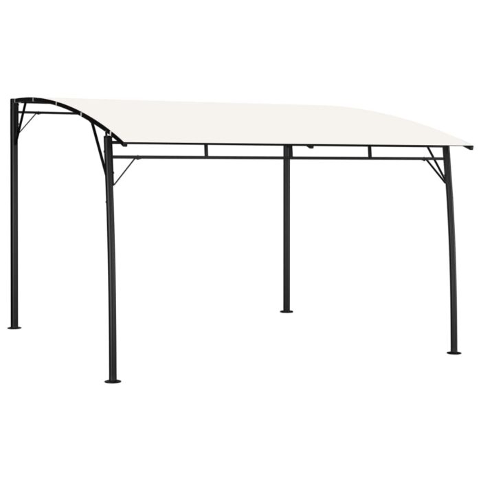 Auvent pare-soleil de jardin 3x3x2,55 m Crème – Image 1