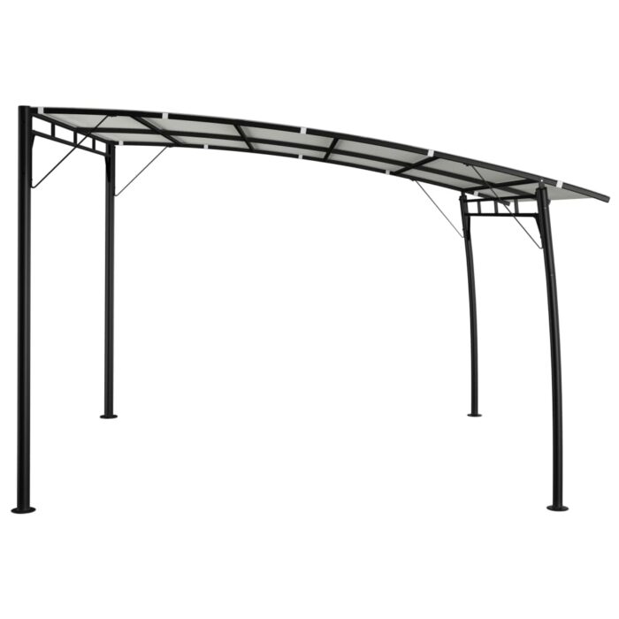 Auvent pare-soleil de jardin 3x3x2,55 m Crème – Image 2