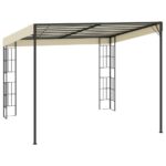 Belvédère mural 3x3 m Crème Tissu – Image 3