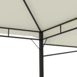 Belvédère avec double toits étendus 3x3x2,75 m Crème 180 g/m² – Image 7