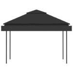 Belvédère et double toits étentus 3x3x2,75 m Anthracite 180g/m² – Image 5