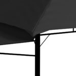 Belvédère et double toits étentus 3x3x2,75 m Anthracite 180g/m² – Image 8