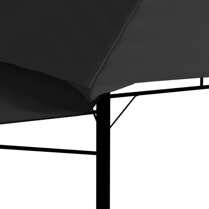 Belvédère et double toits étentus 3x3x2,75 m Anthracite 180g/m² – Image 8