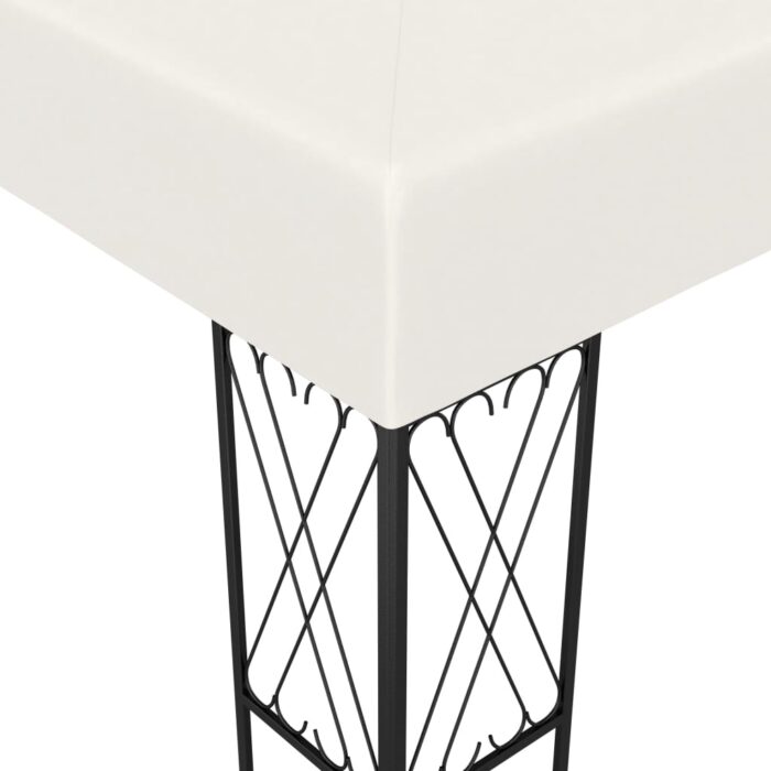 Tonnelle 3x3 m Crème Tissu – Image 2