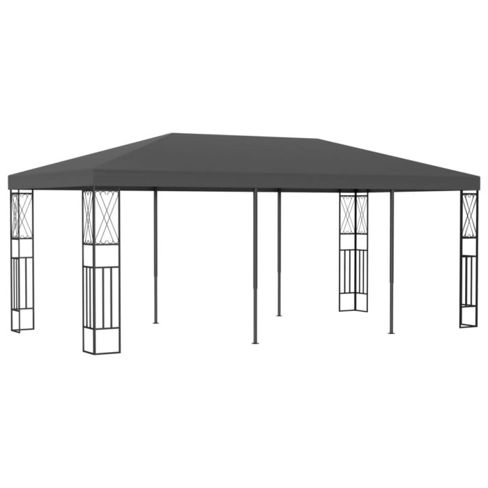 Belvédère 3x6 m Anthracite Tissu – Image 1