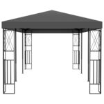 Belvédère 3x6 m Anthracite Tissu – Image 2