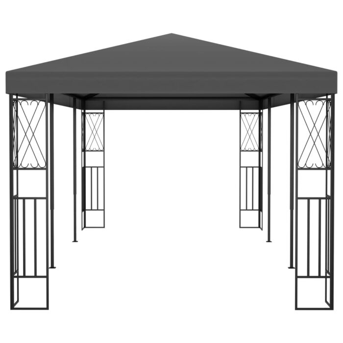 Belvédère 3x6 m Anthracite Tissu – Image 2