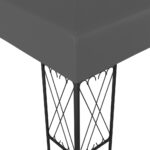 Belvédère 3x6 m Anthracite Tissu – Image 3