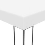 Tonnelle de jardin 3 x 3 m Blanc – Image 2